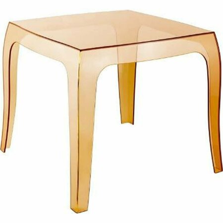 FINE-LINE Queen Polycarbonate Side Table Transparent Amber FI2845364